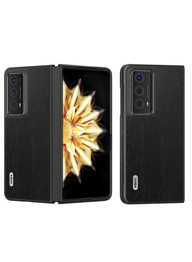 اس-توب جراب هاتف Honor Magic V2 ABEEL مصنوع من مادة البولي يوريثان وملمس خشبي - Image 1