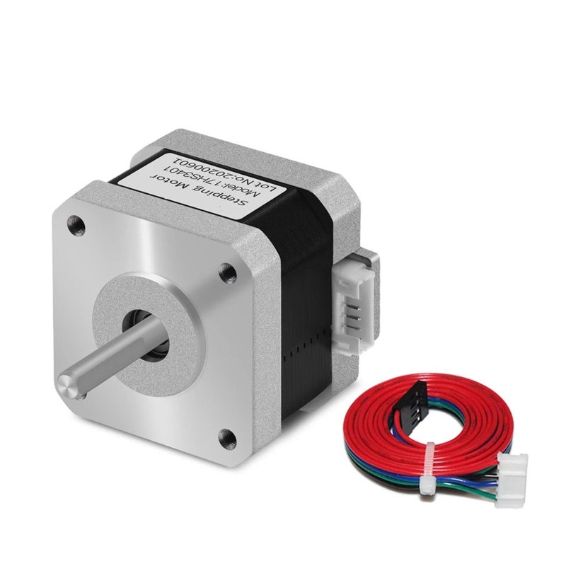 محرك خطوي Nema 17 17HS3401S 3 قطع لطارد الطابعة ثلاثية الأبعاد 12 فولت 24 فولت 4 أسلاك - Image 2