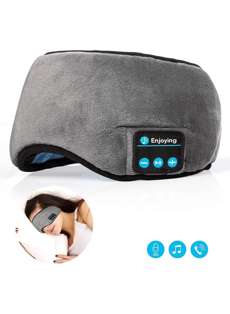 Sleeping Headphones Eye Mask for Sleeping, Sleeping Headphones Bluetooth Eye Mask Hands-free Music for Sleep Earbuds Built-in Microphone Multi Color - Image 1
