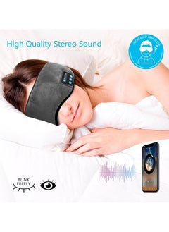 Generic Sleeping Headphones Eye Mask for Sleeping, Sleeping Headphones Bluetooth Eye Mask Hands-free Music for Sleep Earbuds Built-in Microphone Multi Color  - Image 2
