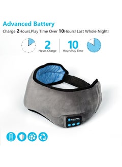 Generic Sleeping Headphones Eye Mask for Sleeping, Sleeping Headphones Bluetooth Eye Mask Hands-free Music for Sleep Earbuds Built-in Microphone Multi Color  - Image 5