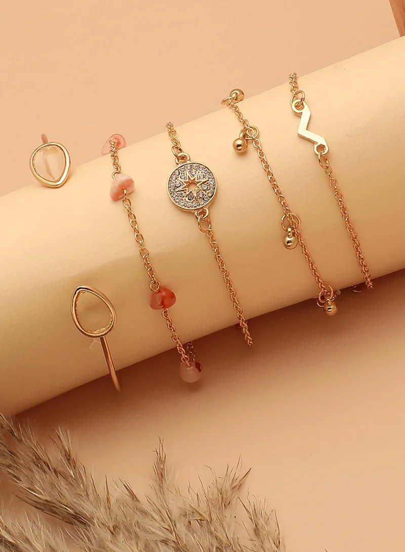 SOHI Casual Multi-Layer Artificial Bracelet Jewellery