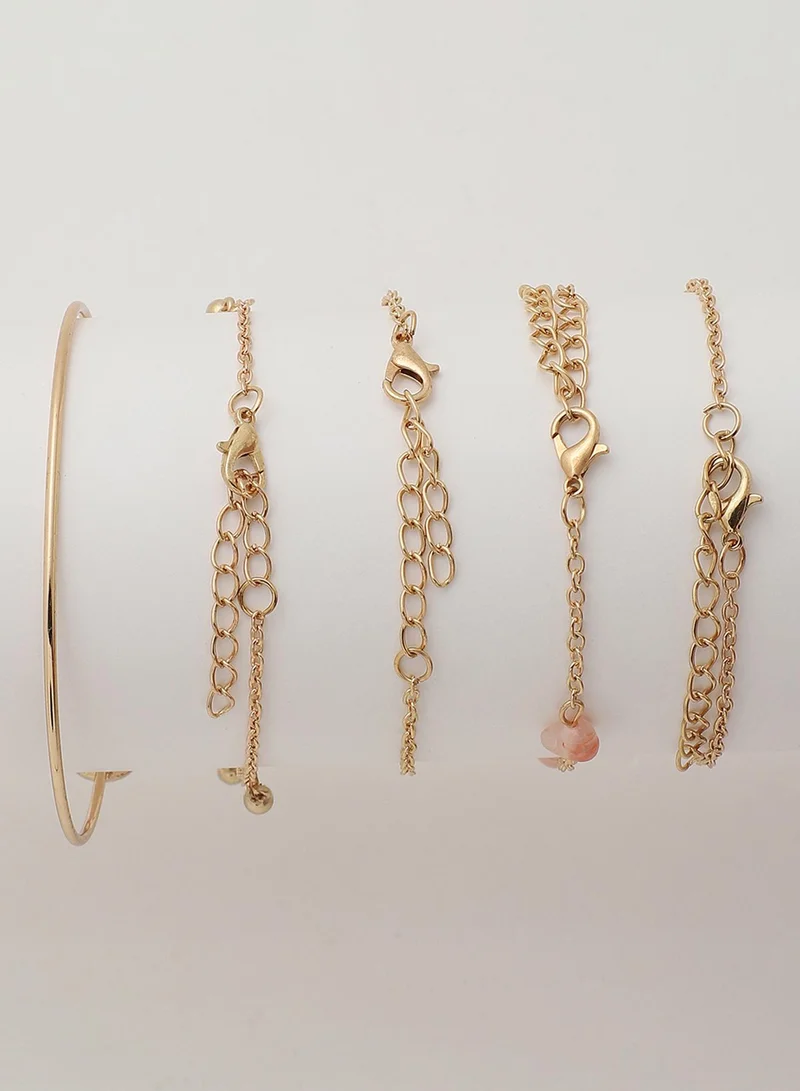 SOHI Casual Multi-Layer Artificial Bracelet Jewellery