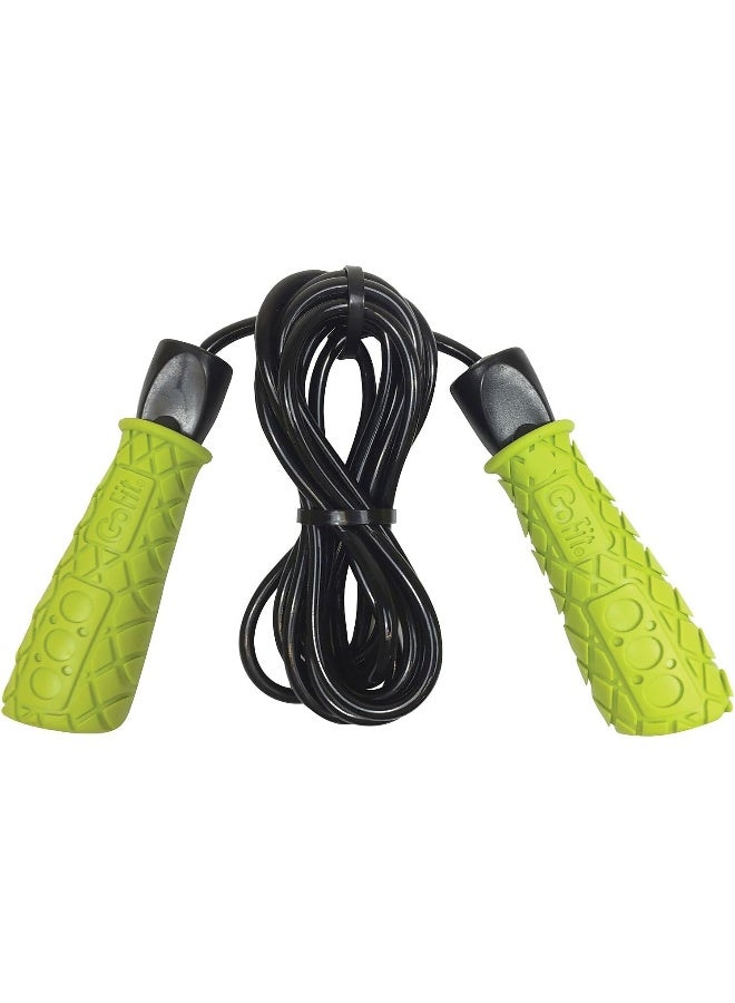 Gofit GOFGF2XSR Black & Green Pro Speed Rope 9 ft. - Image 2