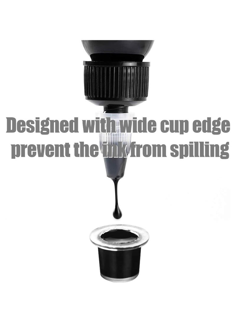 تاتو جيزمو سكين-إنك 1 أونصة صبغة احترافية سوداء سوداء للتخطيط والتظليل والمزج بين حبر الوشم - Image 5