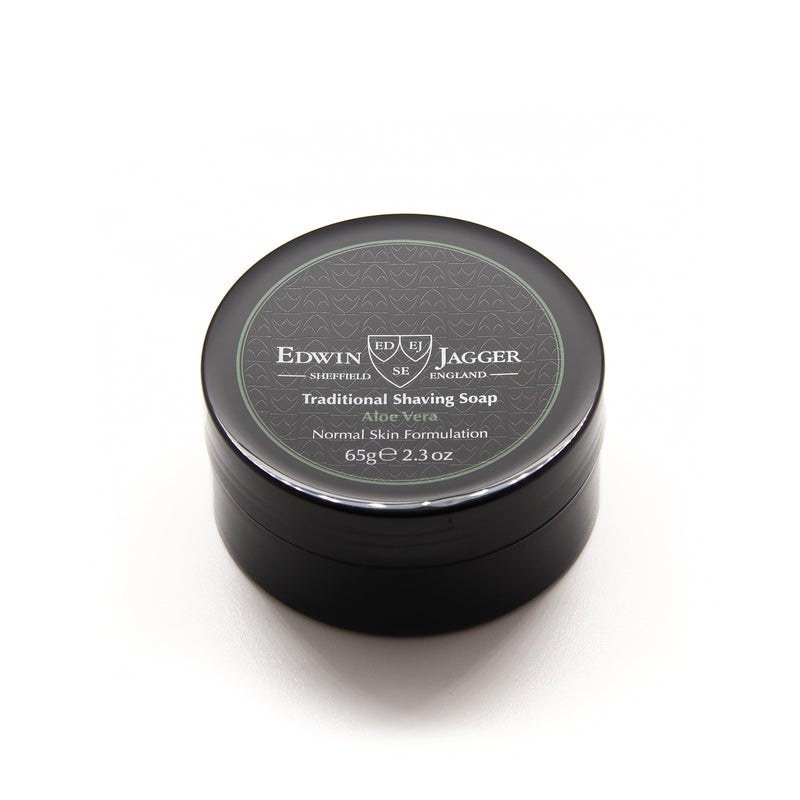 Edwin Jagger SSAVT Aloe Vera 99.9% Natural Traditional Shaving Soap 65g Travel Tub - Image 3