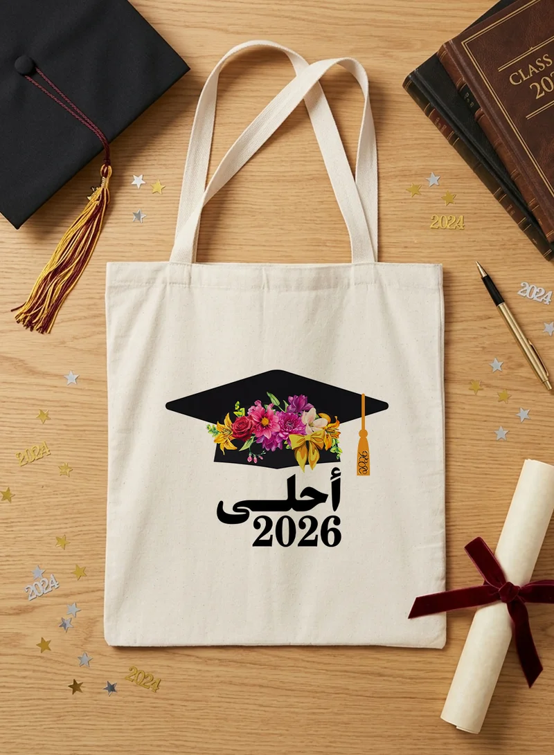 LOWHA Polyester Shoulder Tote Bag for 2026 Graduation Celebration