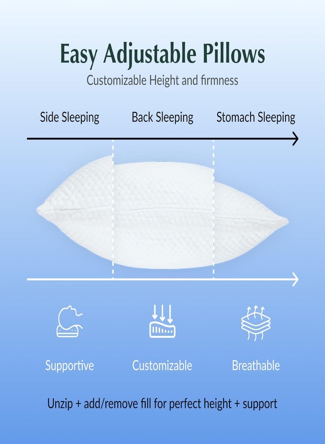 Buffy Cloud Cooling Pillow, 2nd Gen Adjustable Foam Pillow, Ice Cold All Night, CertiPUR-US® Certified, Washable Cover, Standard & King Sizes (Standard) - Image 4