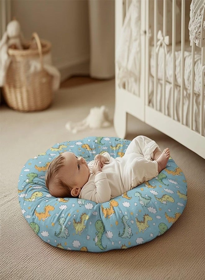 Babrukda Dinosaur Clouds Newborn Lounger Cover with Portable Design Snugly Fit Infant Lounger Covers for Baby Removable Slipcover Fits Newborn Lounger for Girls Boys (Lounger Pillow Not Included) -1 - Image 4