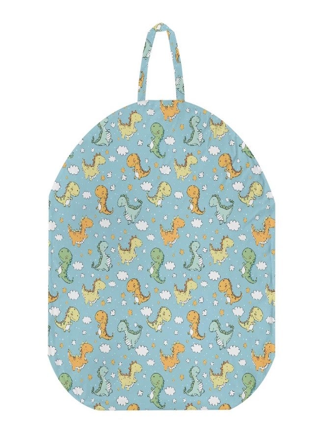 Babrukda Dinosaur Clouds Newborn Lounger Cover with Portable Design Snugly Fit Infant Lounger Covers for Baby Removable Slipcover Fits Newborn Lounger for Girls Boys (Lounger Pillow Not Included) -1 - Image 2