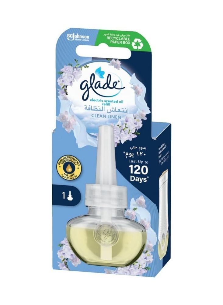 جليد عبوة إعادة تعبئة زيت معطر لتنظيف الكتان من جليد إلكتريك - رائحة غسيل منعشة تدوم حتى ١٢٠ يومًا - Image 1