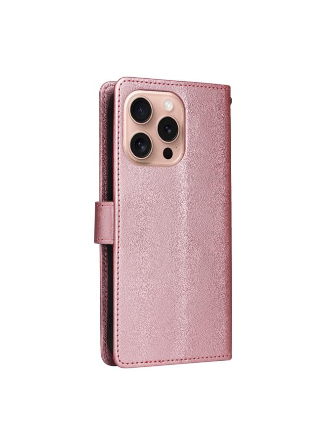 erorex Case For iPhone 16 Pro Max Multifunctional Horizontal Flip Leather Phone Case with Three Card Slots - Image 3