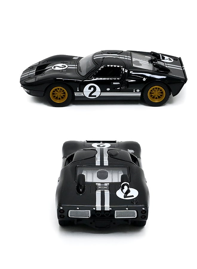 Kinsmart كينسمارت 1:32 1966 فورد GT40 MKII إصدار التراث نموذج سيارة مصنوعة من المعدن – لعبة سحب للخلف للأطفال وجامعي التحف - Image 3