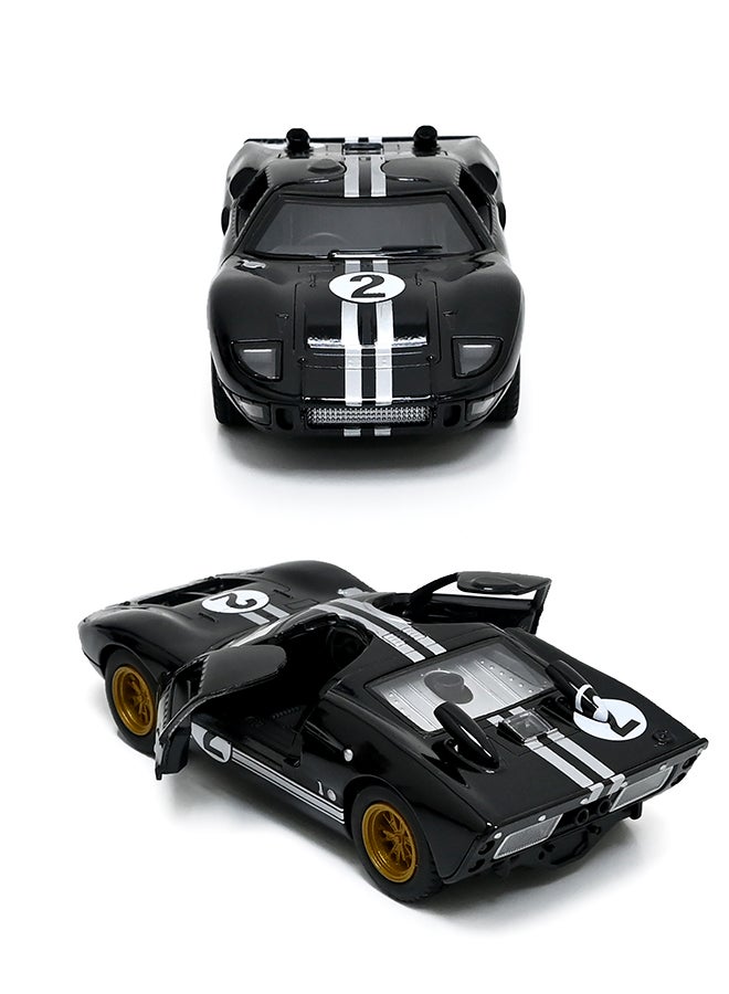 Kinsmart كينسمارت 1:32 1966 فورد GT40 MKII إصدار التراث نموذج سيارة مصنوعة من المعدن – لعبة سحب للخلف للأطفال وجامعي التحف - Image 2