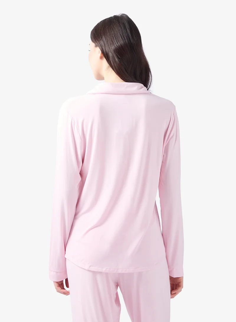 hunkemoller Essential long sleeve nightwear shirt