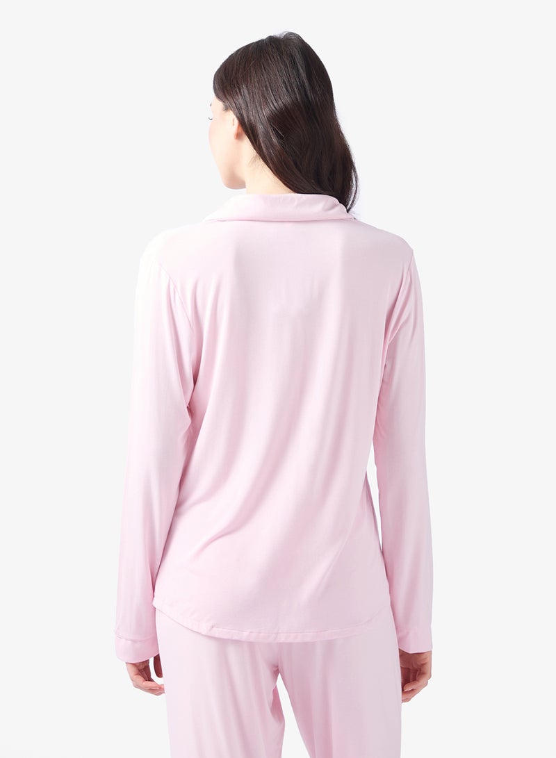 hunkemoller Essential long sleeve nightwear shirt - Image 2