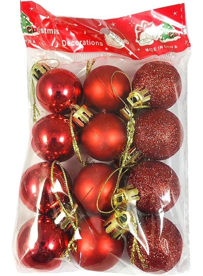 12 Pcs Small Balls For Christmas Tree Decoration Hanging Ornaments - Image 2