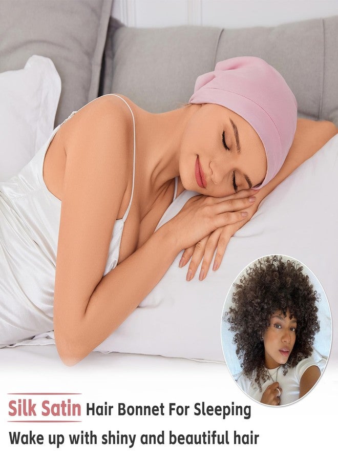 ZHENSILK Silk Bonnet for Sleeping Women, Adjustable Silky Satin Lined Sleep Cap - Image 2