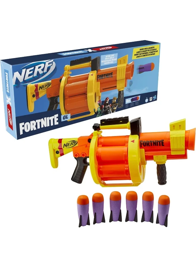 NERF Nerf Fortnite GL Rocket-Firing Blaster 13.74x5xinch