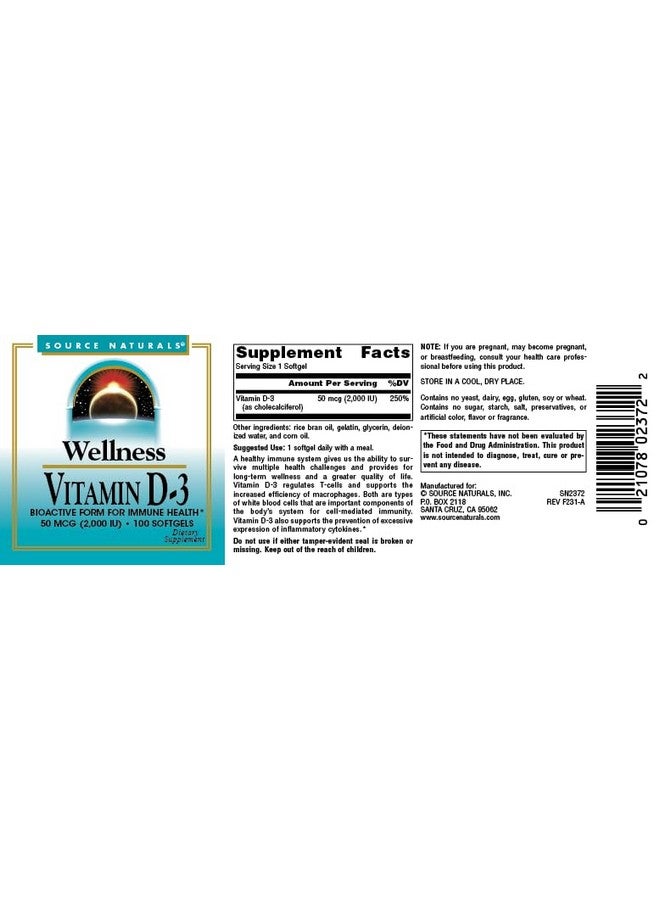 Source Naturals Source Naturals Wellness Vitamin D-3, Bioactive Form for Immune Health  - Image 4