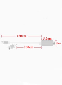 joyzzz USB Cable HD1080P Adapter to HDMI HDTV Lightning Digital AV Cable for iPhone iPad iPod  - Image 2