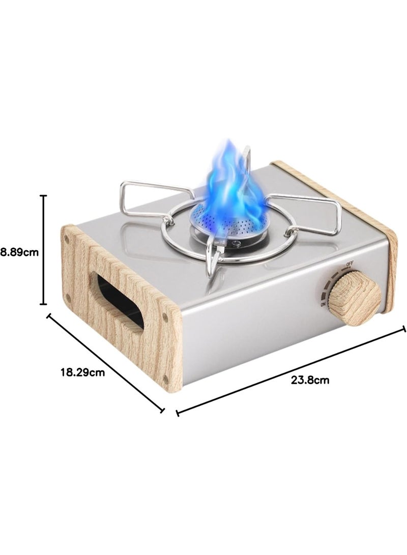 ORIONMAX Portable Camping Stove with Carry Case & Push-Button Ignition – Cassette Gas Burner with Adjustable Flame Control for Camping, Hiking, Fishing & Picnics - Image 3