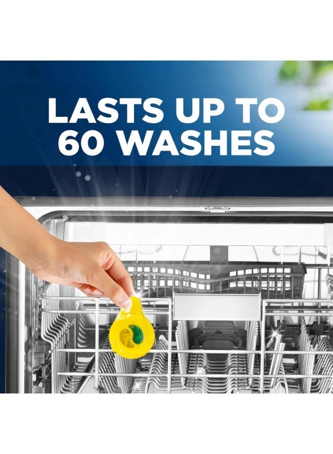 Finish Dishwasher Freshener Deodorizer Lemon Scent, Enough for up to 60 washes - Image 3