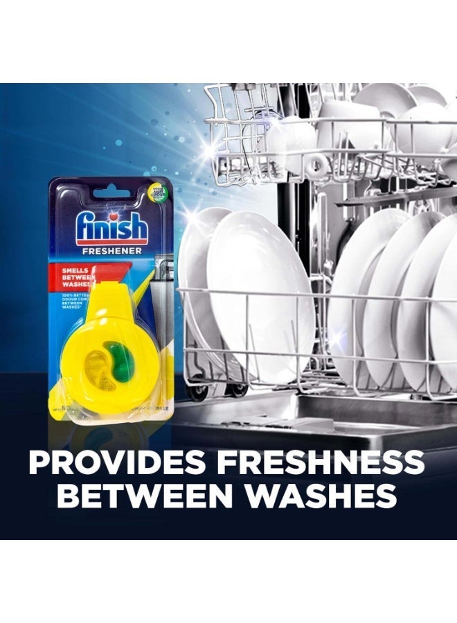 Finish Dishwasher Freshener Deodorizer Lemon Scent, Enough for up to 60 washes - Image 4