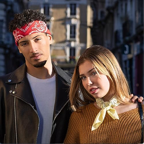 Tergy 30PCS Bandanas Unisex Paisley Bandanas Bulk Multi-Purpose Headband Cowboy Head Wrap Scarf for Women Men Boys Girls (Mixed Color) - Image 5