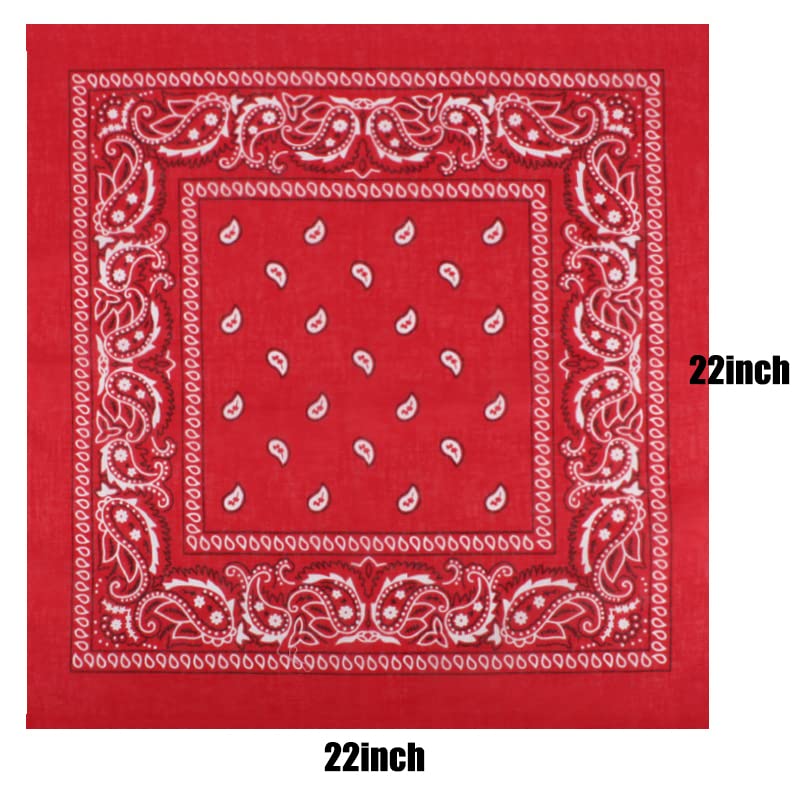 Tergy 30PCS Bandanas Unisex Paisley Bandanas Bulk Multi-Purpose Headband Cowboy Head Wrap Scarf for Women Men Boys Girls (Mixed Color) - Image 3