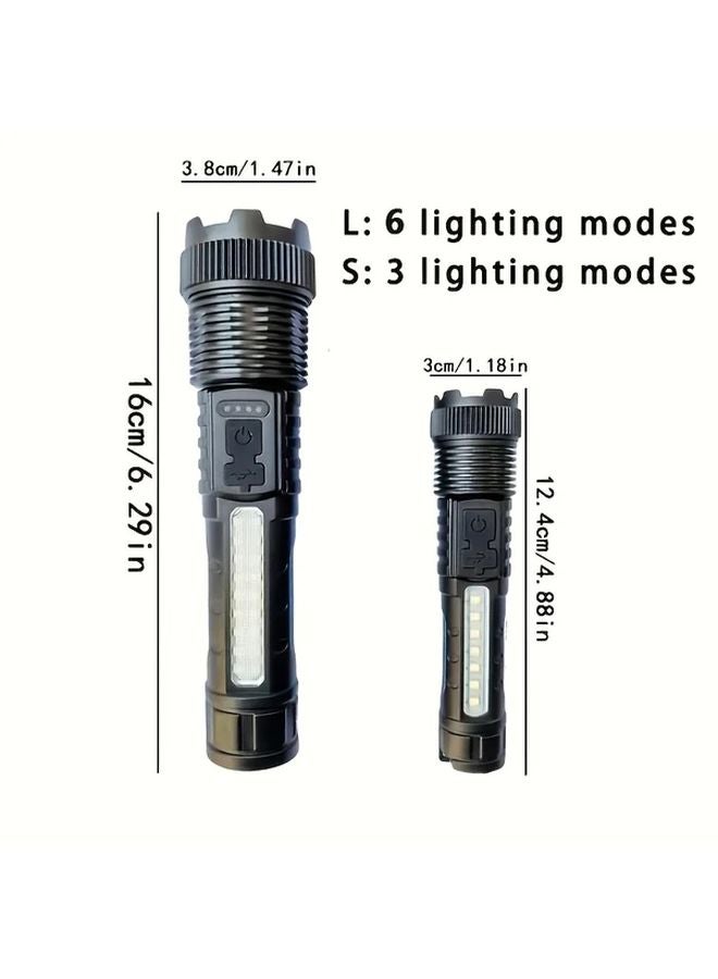 مصباح LED تكتيكي محمول بتقنية ZOOM مع إمكانية الشحن عبر USB للمغامرات الخارجية - Image 5