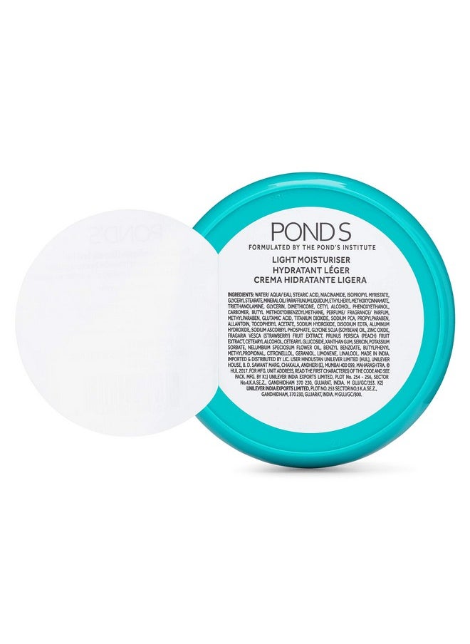 Pond's Pond's Light Moisturizer Cream, For Soft and Glowing Skin, Vitamin E, 3-Pack of 2.53 Fl Oz Each  - Image 4