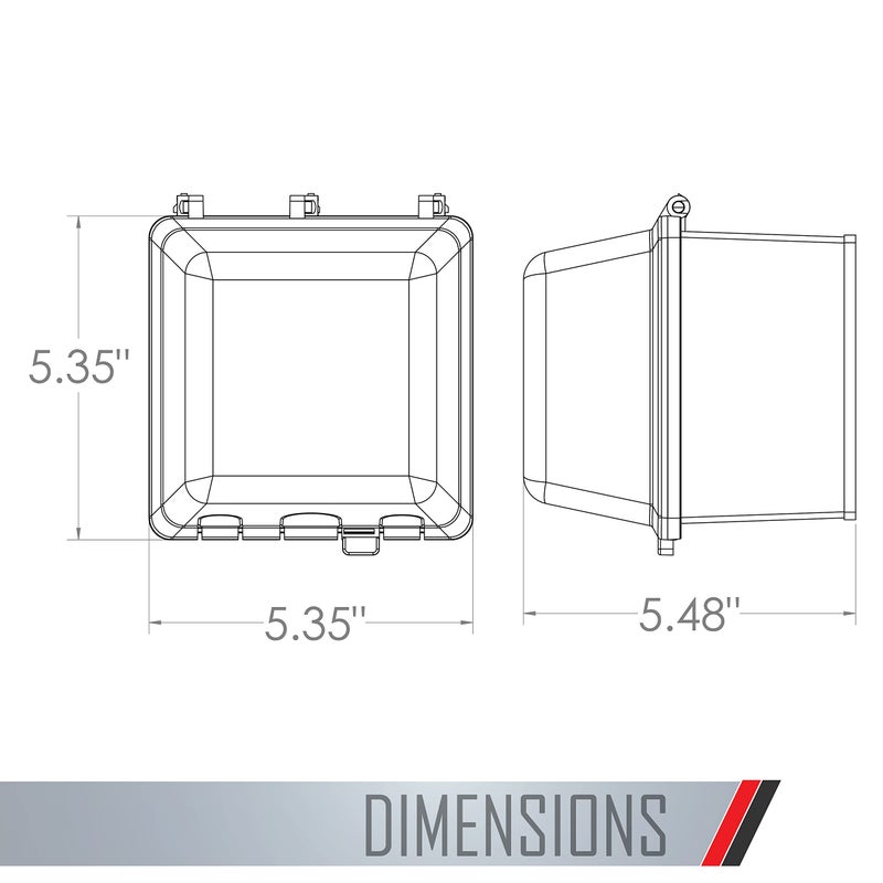 TayMac MM7440G 4.75-in. Deep Outdoor Box, UFAST 55-in-1, Rated NEMA 3R 2-Gang Weatherproof in-Use Electrical Outlet Cover for Home Improvement, Gray - Image 3