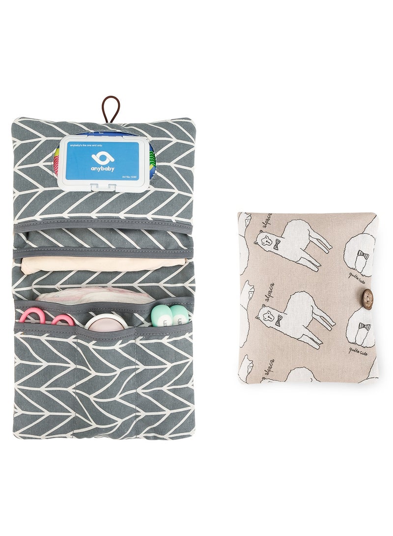 RedMapleTEK Baby Wash Bag, Storage Bag For Diapers, Wipes, Tissues And Other Baby Supplies - Image 1