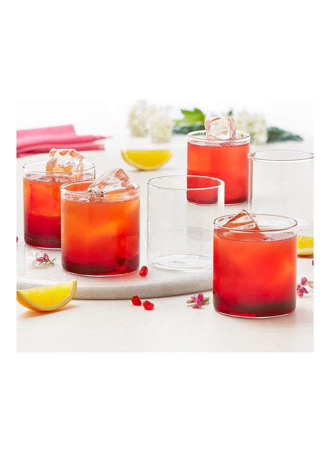 BOROSIL Set of 6 Plain Classic Glasses Clear 305ml - Image 1