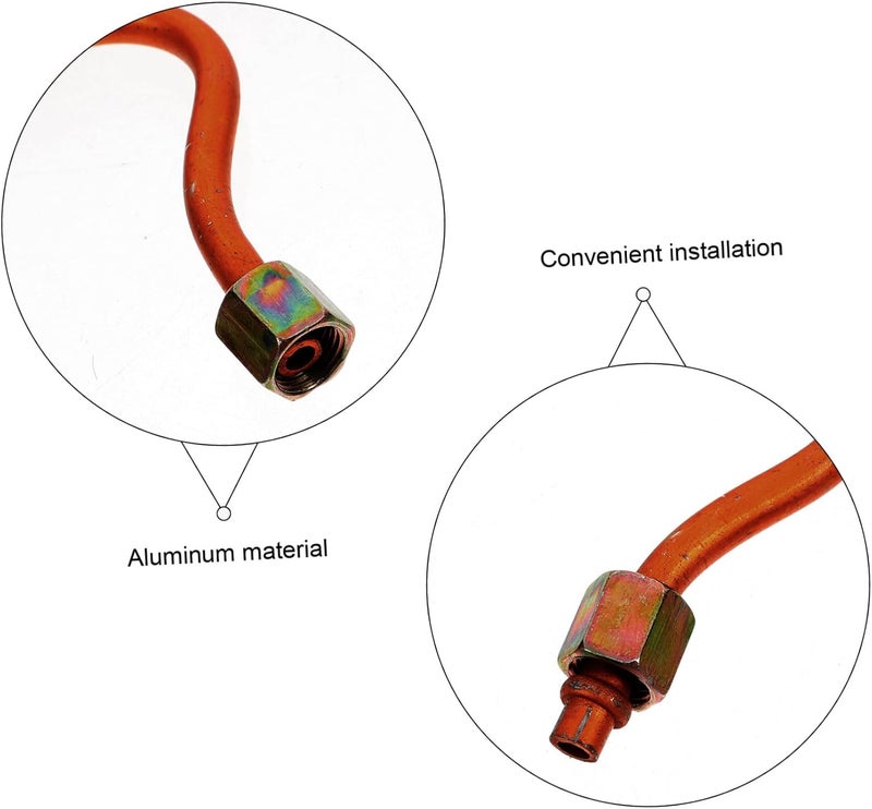 Garneck Compressor and Aluminum Replacement Exhaust Air Hose Tube Connector Pipe for Efficient Silver Aluminum and Copper Material Replacement Part Universal Compatibility - Image 3