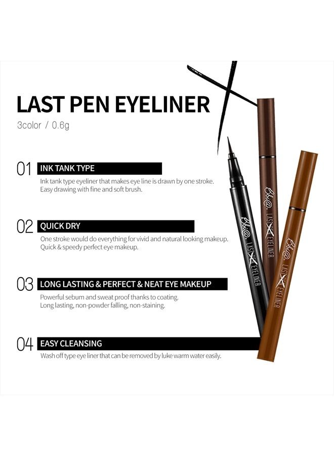 BBI@ BBIA BBIA Last Pen Eyeliner, Waterproof Ink Type (01 Sharpen Black) 0.02 Ounce - Image 4