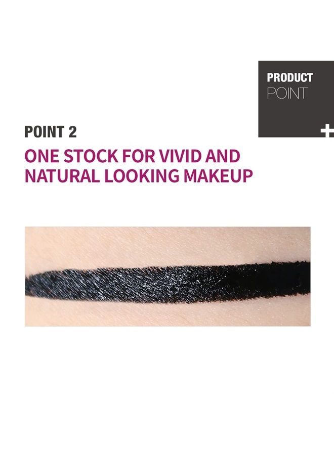 BBI@ BBIA BBIA Last Pen Eyeliner, Waterproof Ink Type (01 Sharpen Black) 0.02 Ounce - Image 5