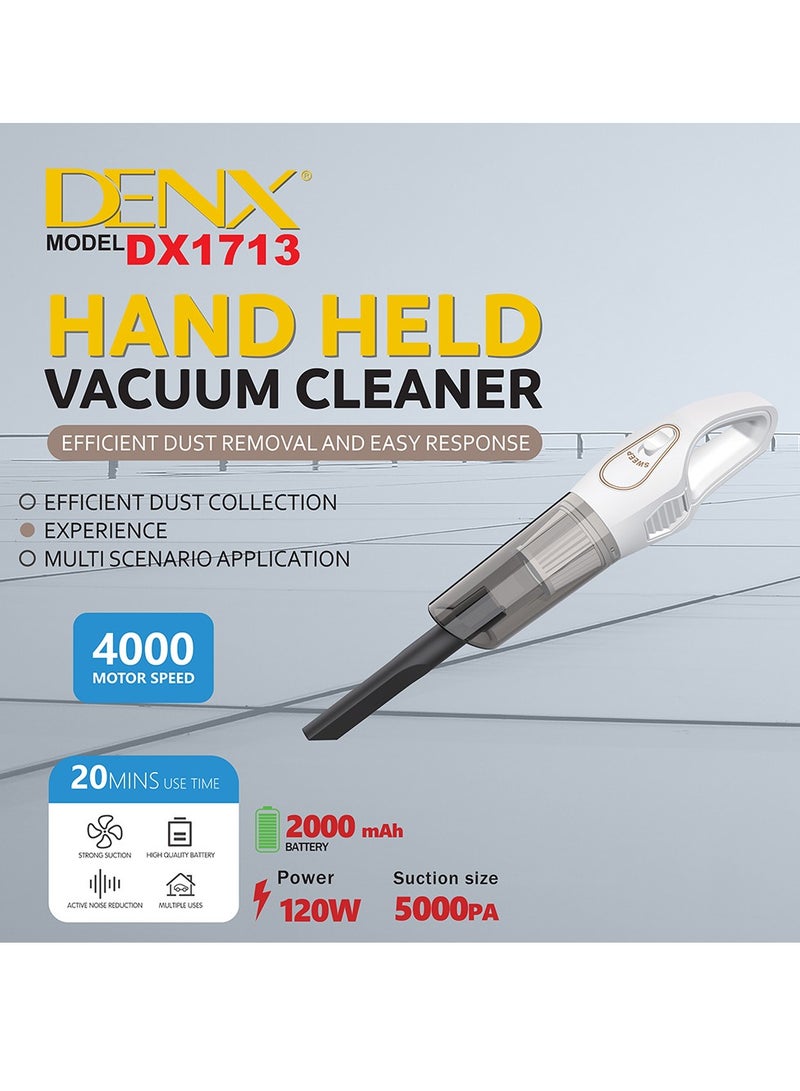 Denx DX1713 - Hand Held Vacuum Cleaner - Image 2