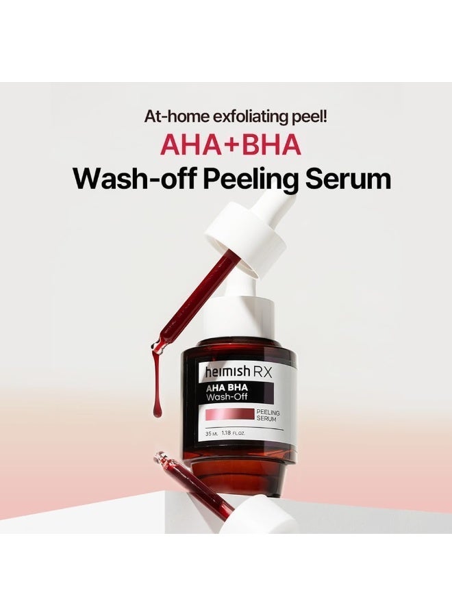 هيميش مصل تقشير ووش اوف من ار اكس ايه اتش ايه بي اتش ايه - تقشير كيميائي للرؤوس السوداء والمسام والزهم، مقشر وجه لطيف ومرطب للبشرة الدهنية والمعرضة لحب الشباب، للعناية بالبشرة الكورية، 35 مل - Image 2
