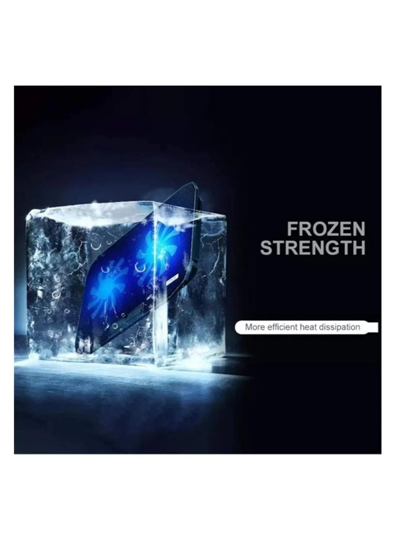 Laptop Cooling Fan with Adjustable Stand – Powerful and Comfortable Cooling Base - Image 4