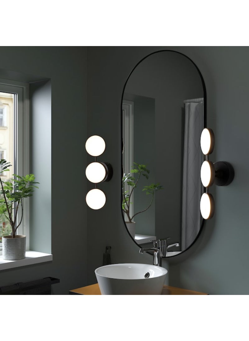IKEA FRAKTA LED wall lamp - dimmable matt/black - 47x14 cm  - Image 3