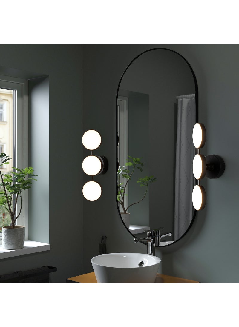 IKEA FRAKTA LED wall lamp - dimmable matt/black - 47x14 cm  - Image 2