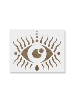 Ivana's Puipuiga Evil Eye Stencil - Reusable Stencils for Painting - Create DIY Puipuiga Evil Eye Home Decor Size - (12 x 12 inch)