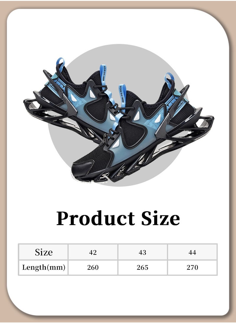 Men's Running Shoes, Blade Non Slip Fashion Sneakers, Breathable Mesh Soft Sole Casual Athletic Walking Shoes