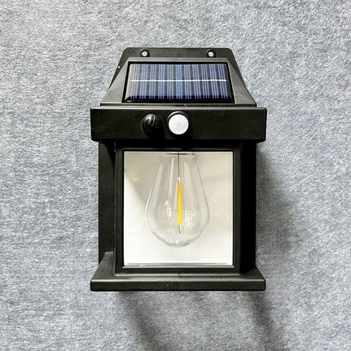 Aravli Solar Tungsten Wall Light Wireless Dusk to Dawn Motion Sensor LED Wall Sconce IP65 Waterproofs Solar Security Light Exterior Wall Mount Lighting for Patio Yard Battery Lights for Home - Image 1