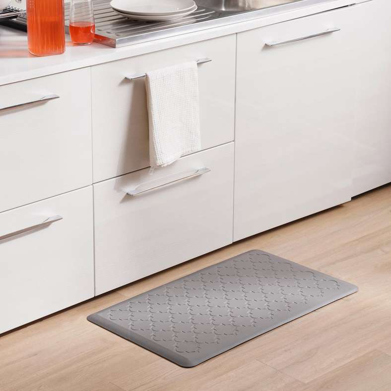 Meegan Anti-Fatigue PVC Mat 45x120cm - Grey