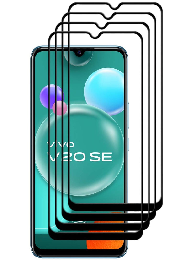 ACLIX 4 Pieces Antistatic ESD Dustproof Premium Quality High Definition Tempered Glass Screen Protector Designed For vivo V20 SE - Image 1