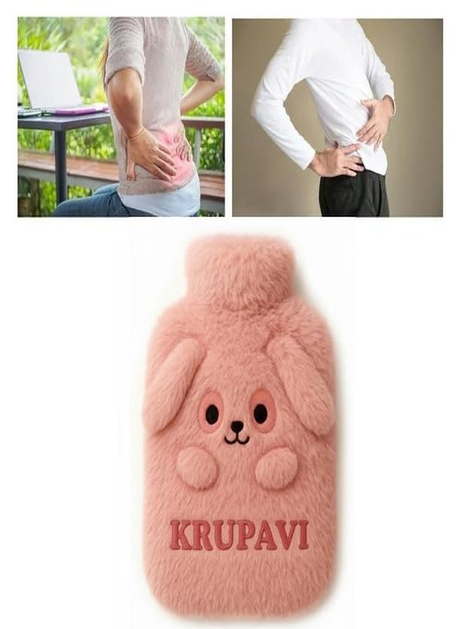 KRUPAVI Multipurpose Hot Water Bag with Soft Cover for Pain Relief | Hot Water Bottle for Period Cramps | Hot Compress Bag for Knee, Neck, Back, Shoulder, Stomach, Hand | Warm and Cold Pack for Cramps - Image 4
