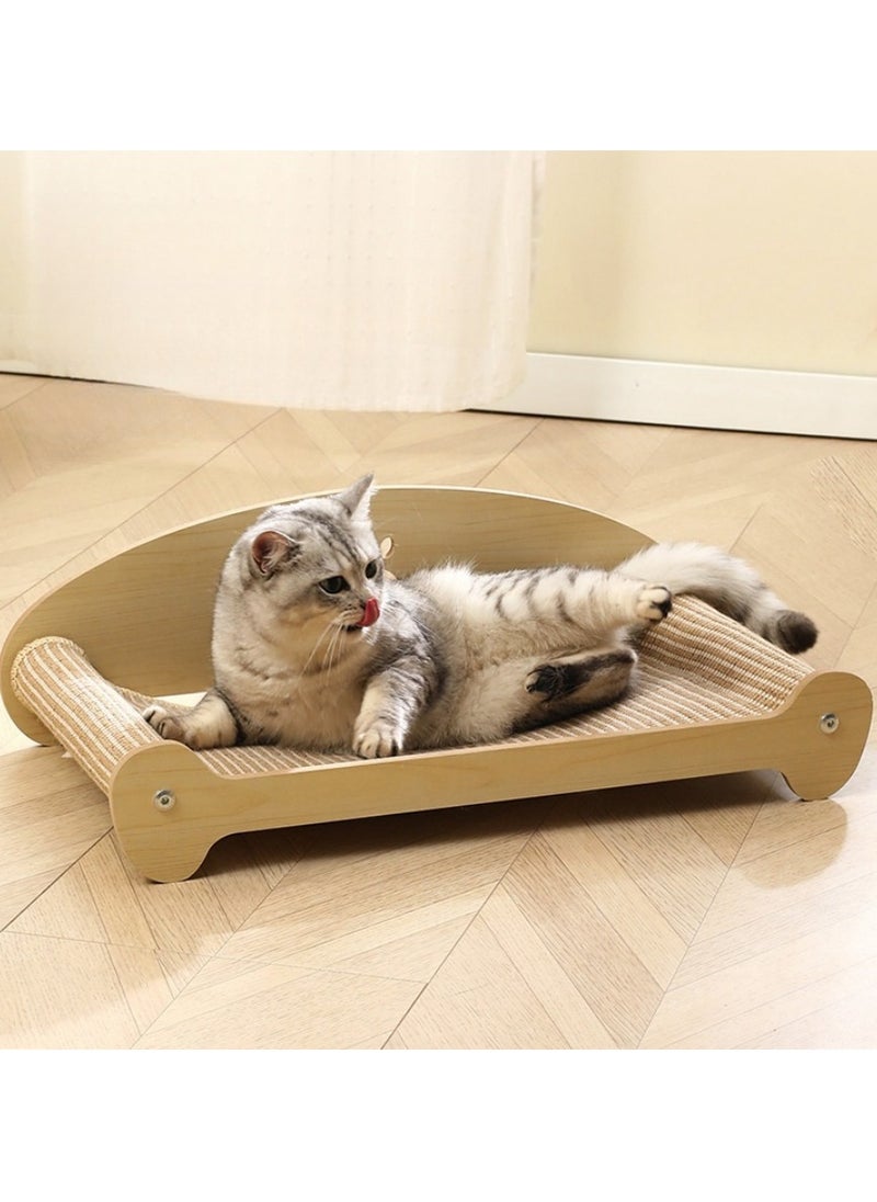 MissTiara - Cat scratching board, cat bed, sisal sofa chair with widened and enlarged design, scratch-resistant, wear-resistant and no chip shedding, cat bed made of wood, long-lasting sleep without collapsing, 61*33cm - Image 1